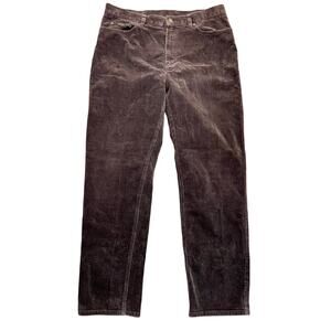 Lauren Ralph Lauren Brown Corduroy Straight Leg Pants Size 14